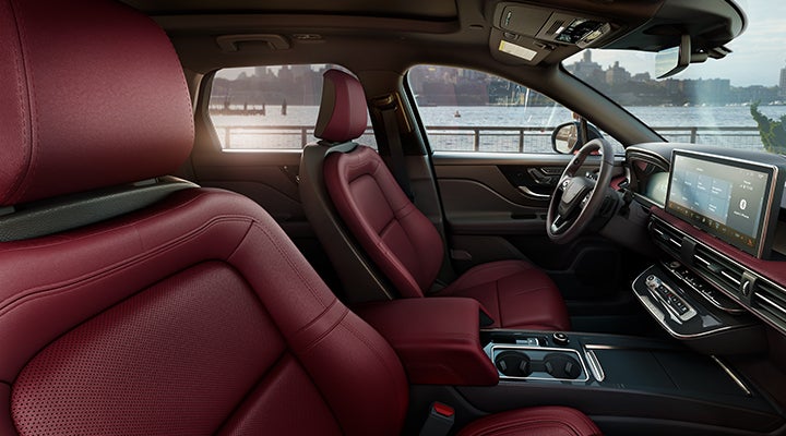 The available Perfect Position front seats in the 2024 Lincoln Corsair® SUV are shown. | Mike Reichenbach Lincoln in Florence SC