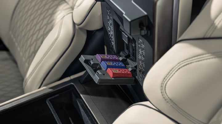Digital Scent cartridges are shown in the diffuser located in the center arm rest. | Mike Reichenbach Lincoln in Florence SC